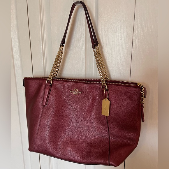 Coach leather rose shoulder bag - Picture 6 of 9